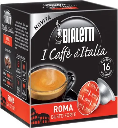 Bialetti Capsule in alluminio Mokespresso ROMA