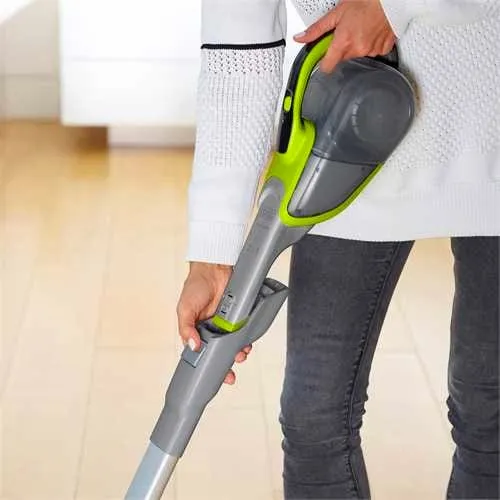 Black & Decker Scopa Elettrica senza Filo Aspirapolvere senza Sacco Potenza  18V Tecnologia Ciclonica + Aspirabriciole colore Verde / Grigio - FEJ520JFH