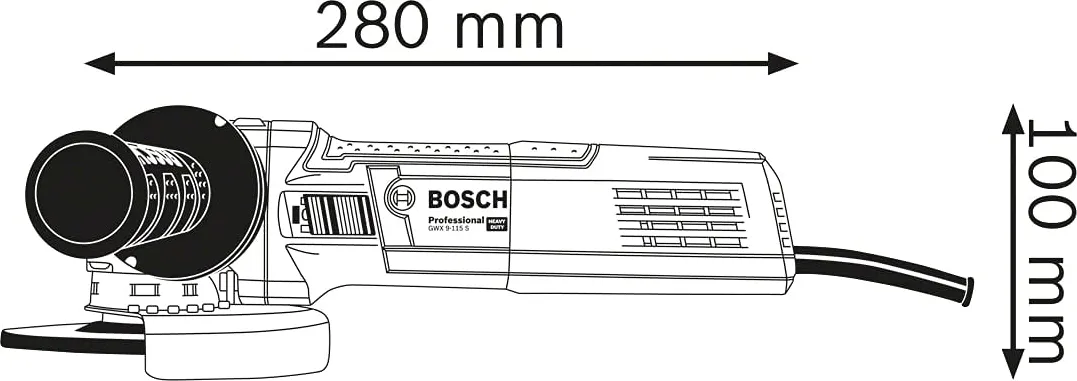 BOSCH - Smerigliatrice angolare GWS 9-115 S 115mm 900W