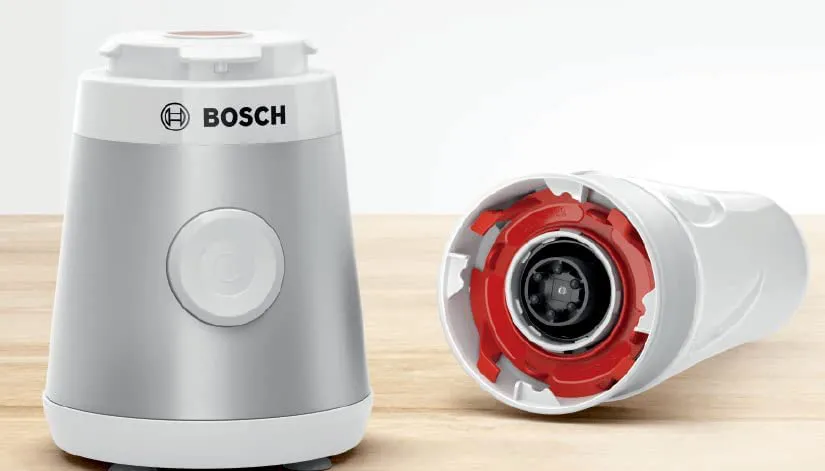 Bosch Frullatore da Tavolo con bicchiere 0,6 Litri Potenza 450 Watt colore  Argento - MMB2111T