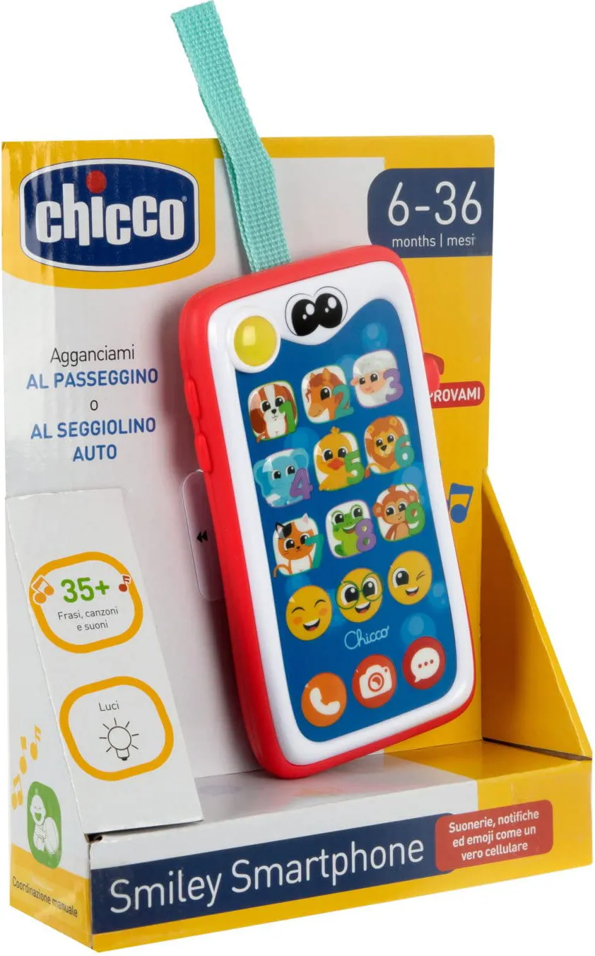 CHICCO Smiley Smartphone, Gioco Educativo per Bambini, Giocattolo