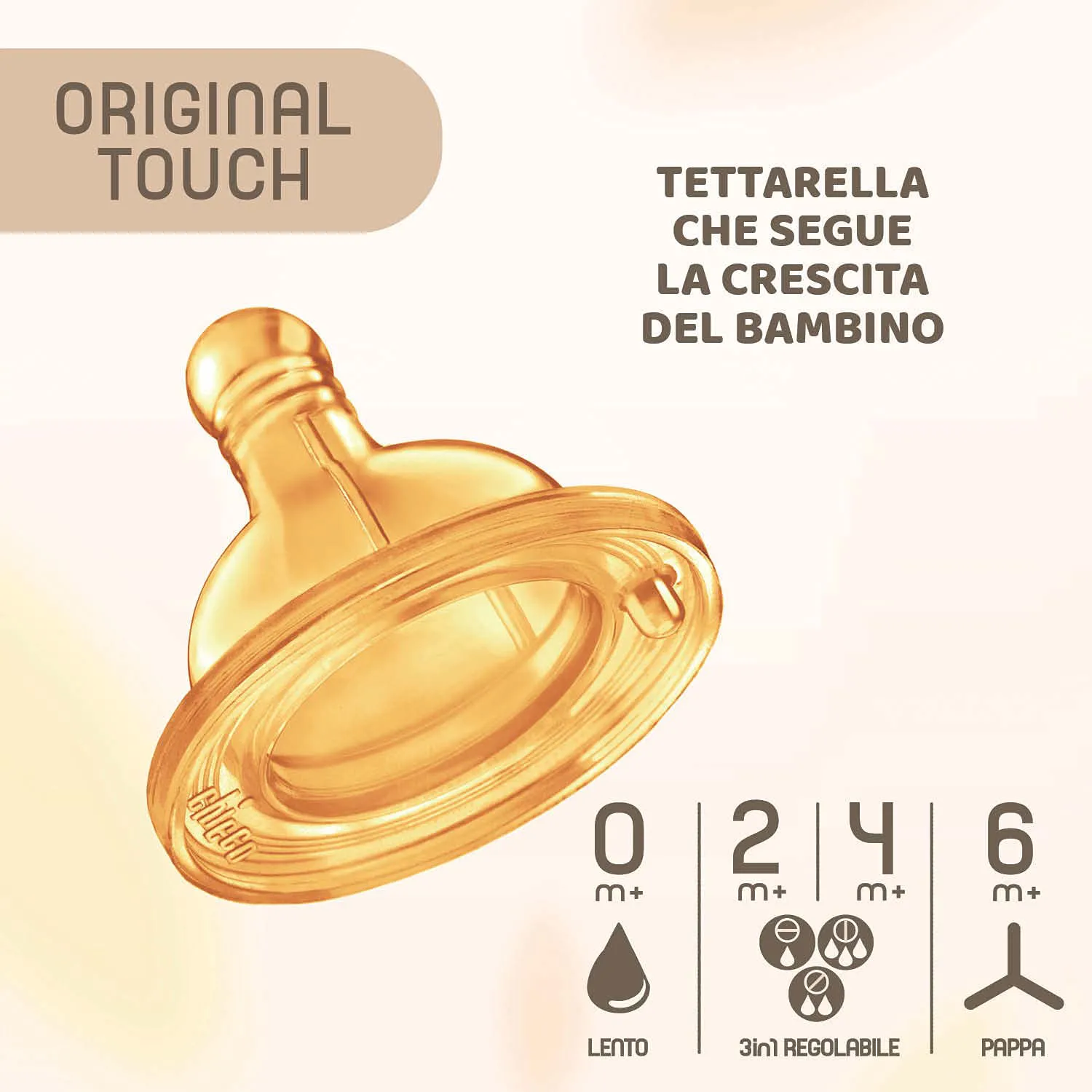 BIBERON CHICCO ORIGINAL TOUCH ROSA 150ML