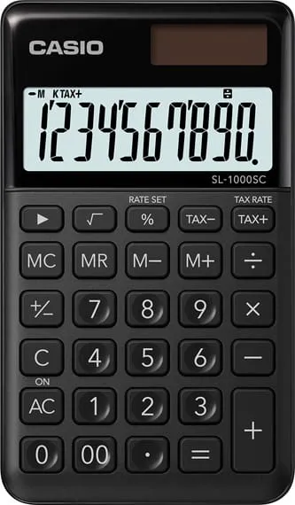Calcolatrice tascabile - 10 cifre - vari colori - SL-1000SC Casio