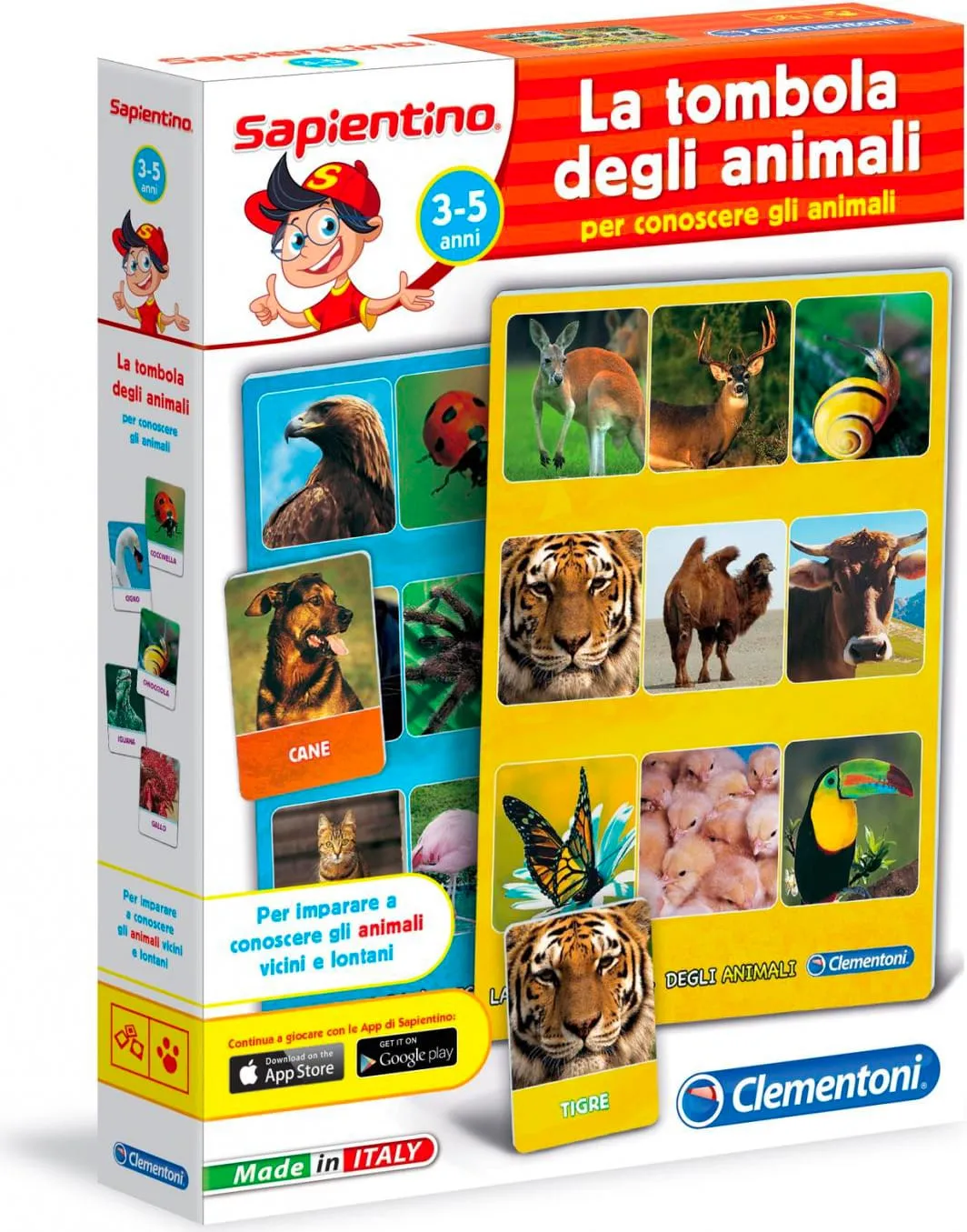 Clementoni La Tombola Degli Animali Giochi di Società Per Bambini da 5 +  Anni - 12690
