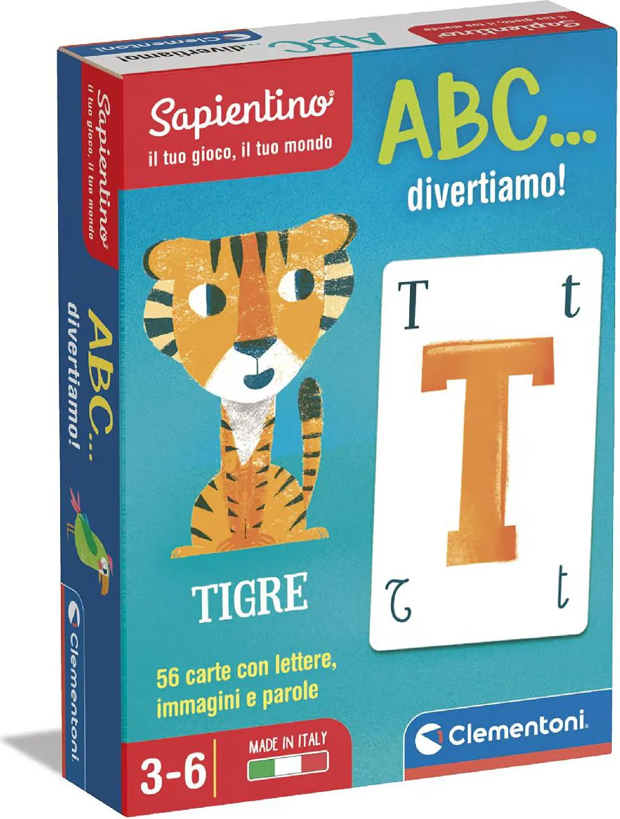 Clementoni Sapientino a B C Divertiamo! Per Bambini da 3 + Anni