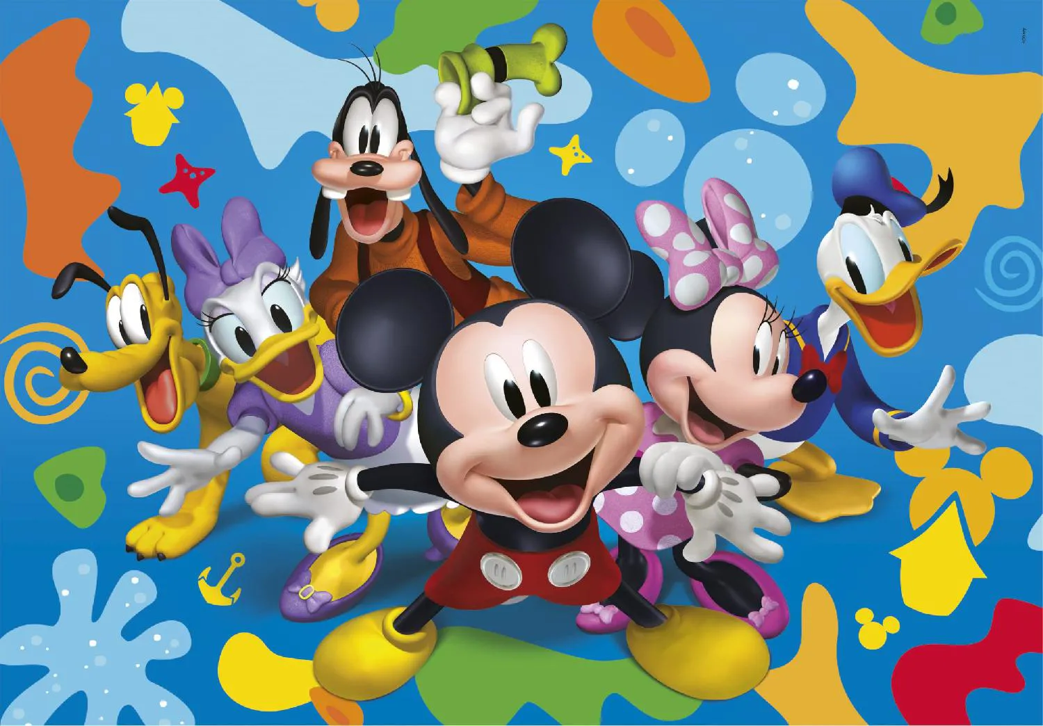 Clementoni Disney Mickey and Friends Supercolor - Puzzle 104 Pezzi per  Bambini da 6+ Anni - 25745