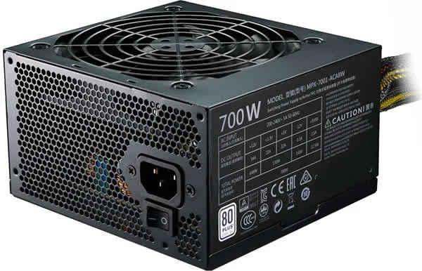 Cooler Master Alimentatore PC 700 W 20+4 pin ATX - MPX-7001-ACABW-ES  MasterWatt Lite