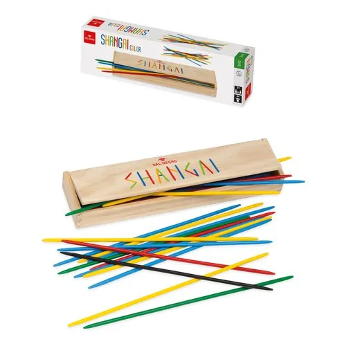 Dal Negro Gioco di società Shangai 25cm Legno Color Per Bambini da 4 + Anni  - 53881