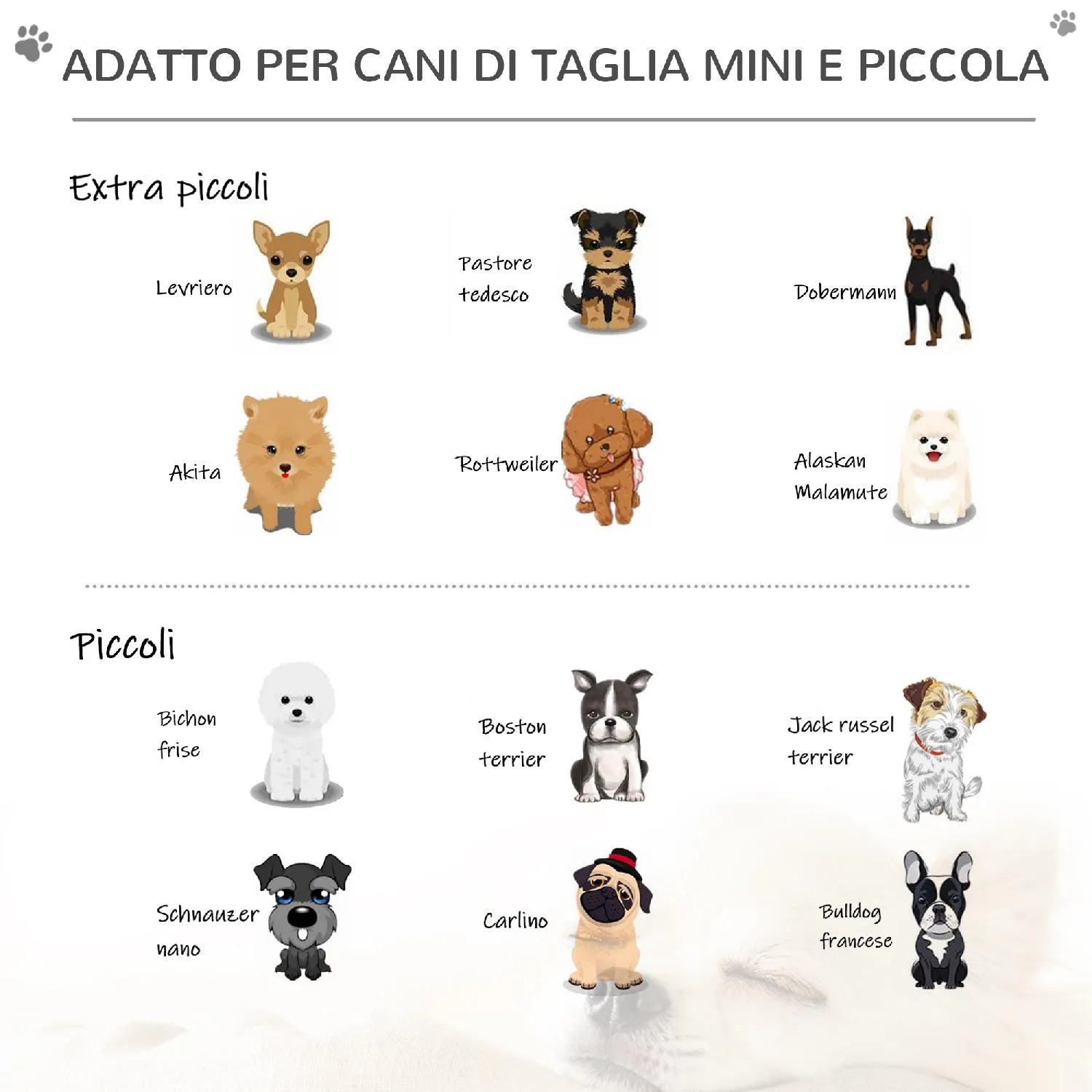 PawHut Scaletta per Cani 2 Gradini, Design 2 in 1 Scala e Materassino in PU  e Gommapiuma Grigio Pieghevole Similpelle