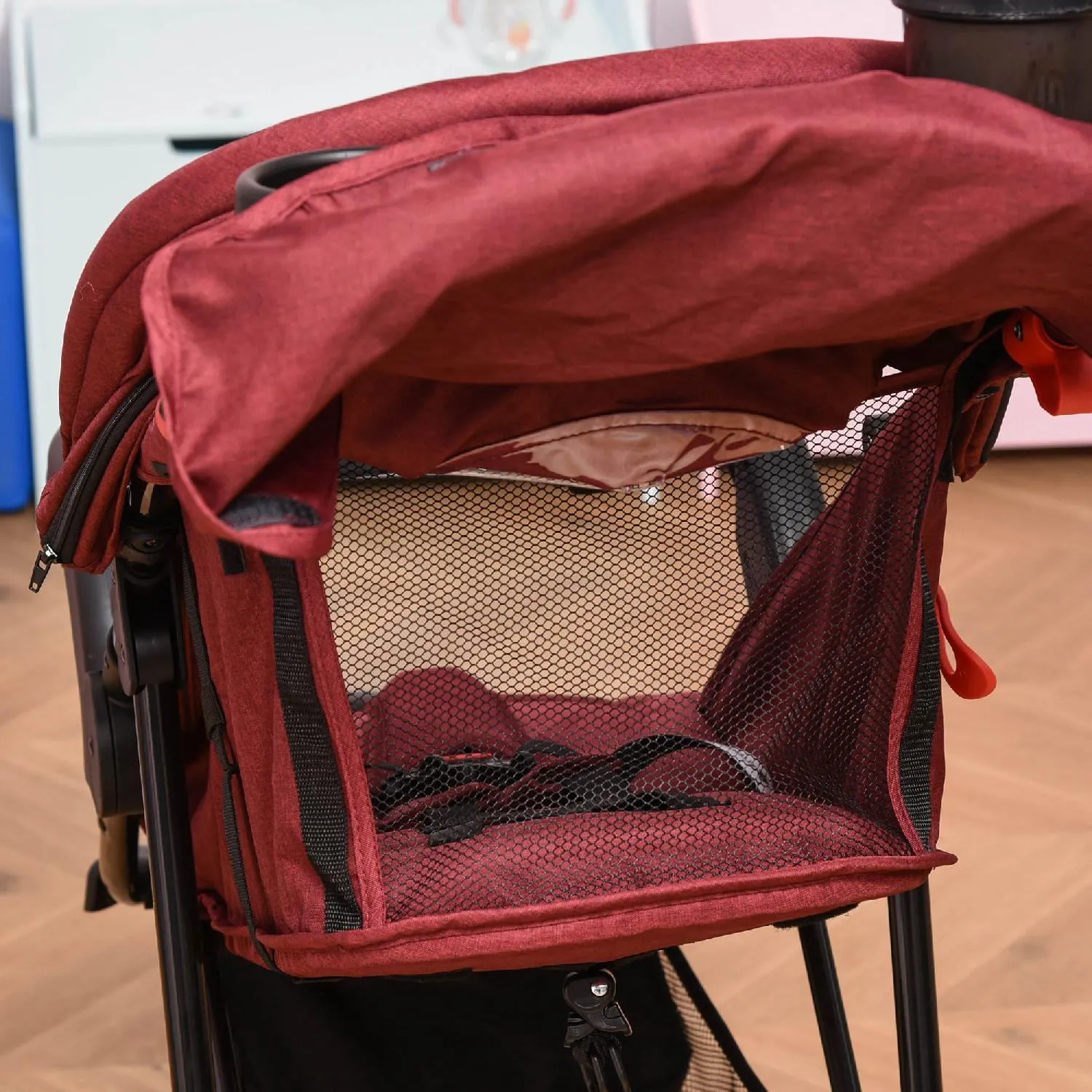 DecHome Passeggino Leggero Reclinabile e Pieghevole Carrozzina per Bambini  6-36 Mesi Fino a 15 kg con Portabicchieri Rosso - 022WRe440