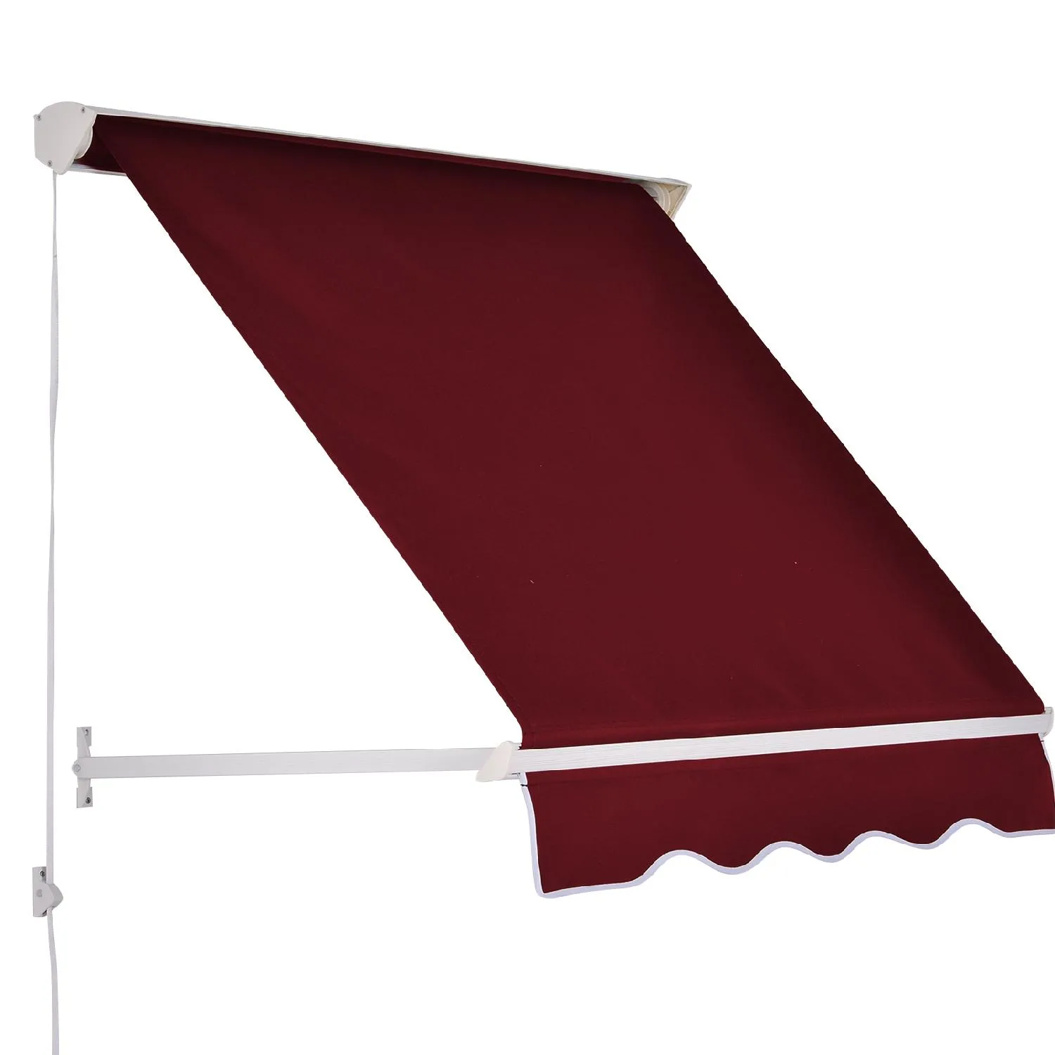 DecHome Tenda da sole da Esterno a Bracci Avvolgibile 180×70 cm colore  Rosso - 1521