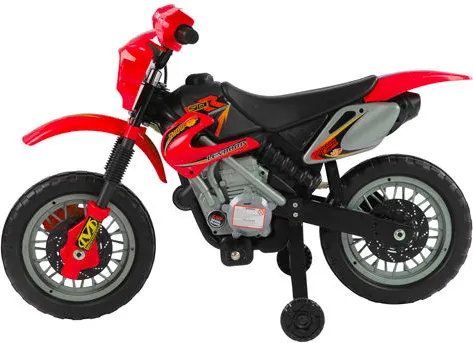 DecHome Moto Cross Elettrica con Rotelle Rosso - 301043RD