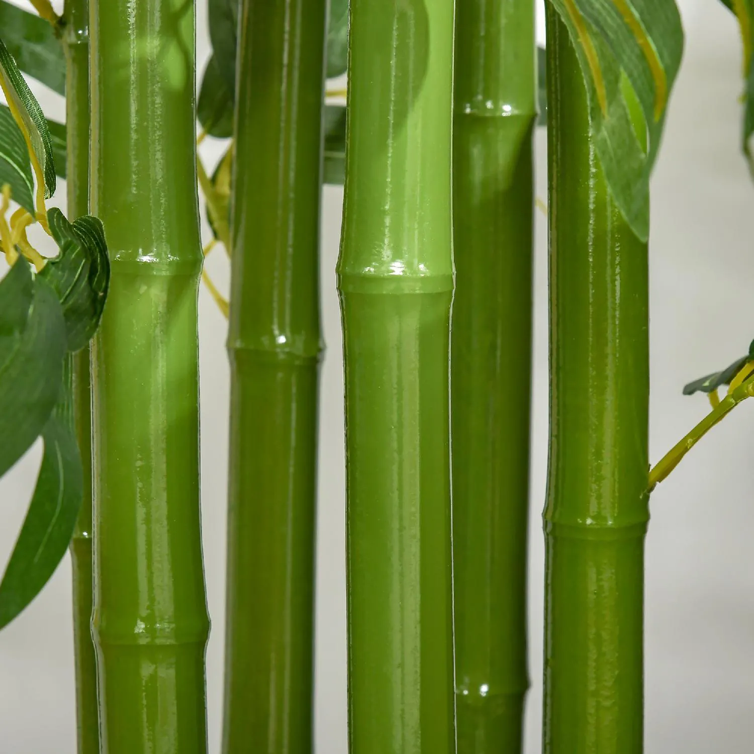 DecHome Pianta Finta di Bambù Alta 150cm con Vaso Incluso per