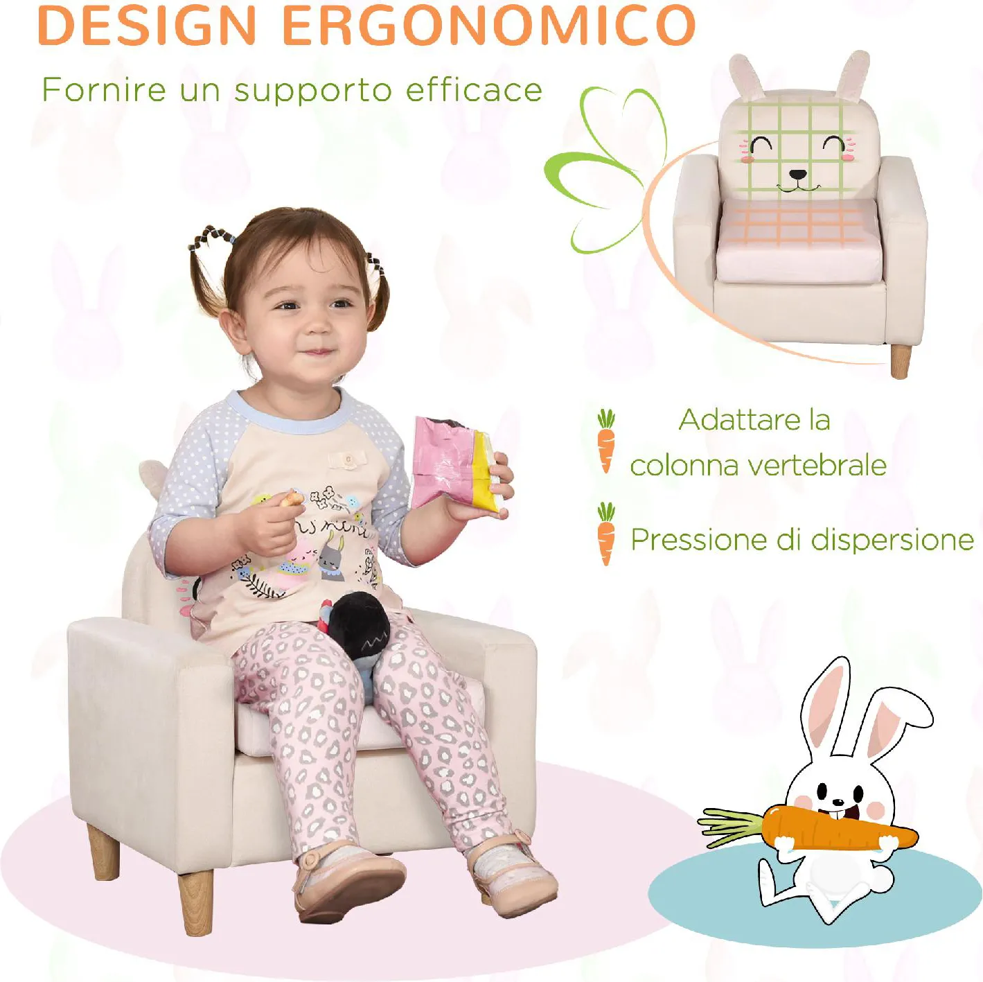 Il numero 1 del risparmio-POLTRONCINA MINI PER BAMBINI CON