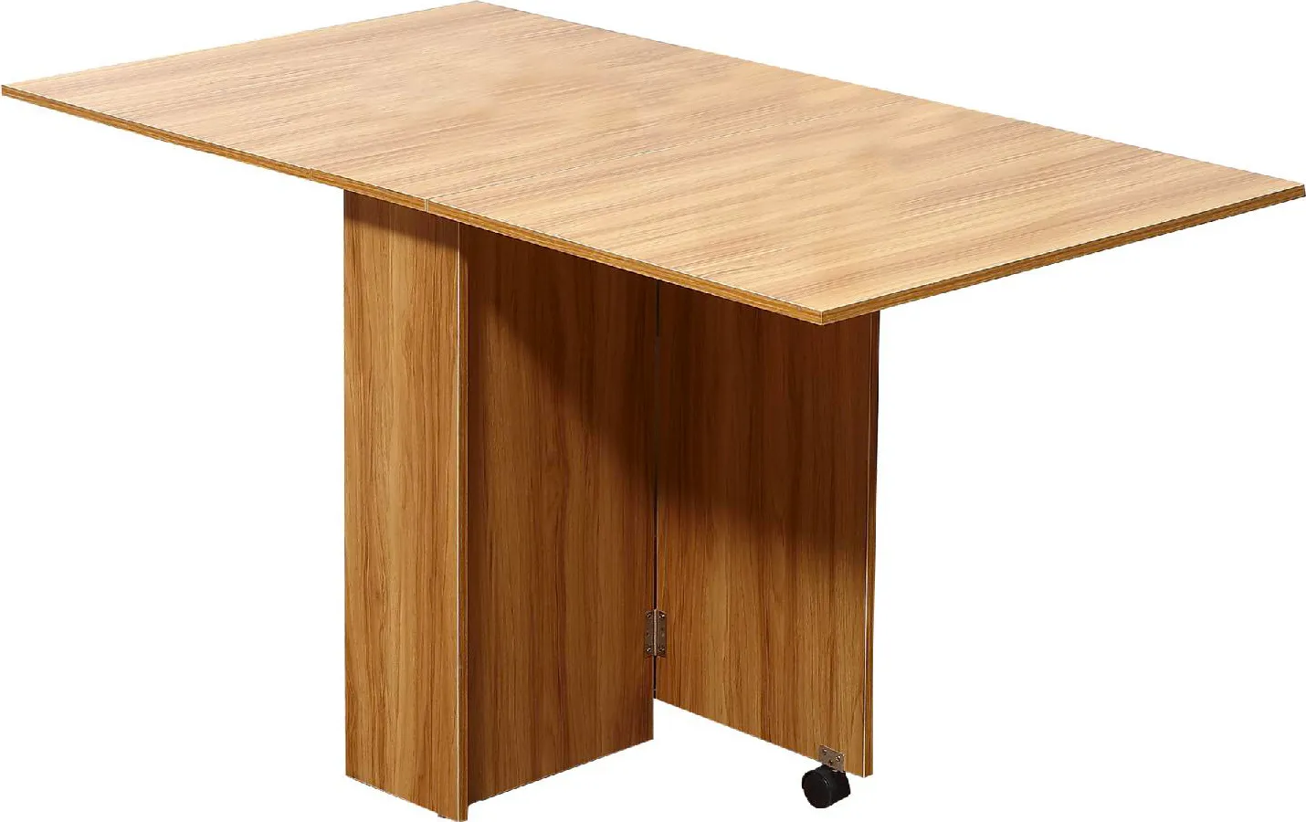 DecHome Tavolo da Pranzo Pieghevole Legno Naturale 140x80x74 cm - 833413