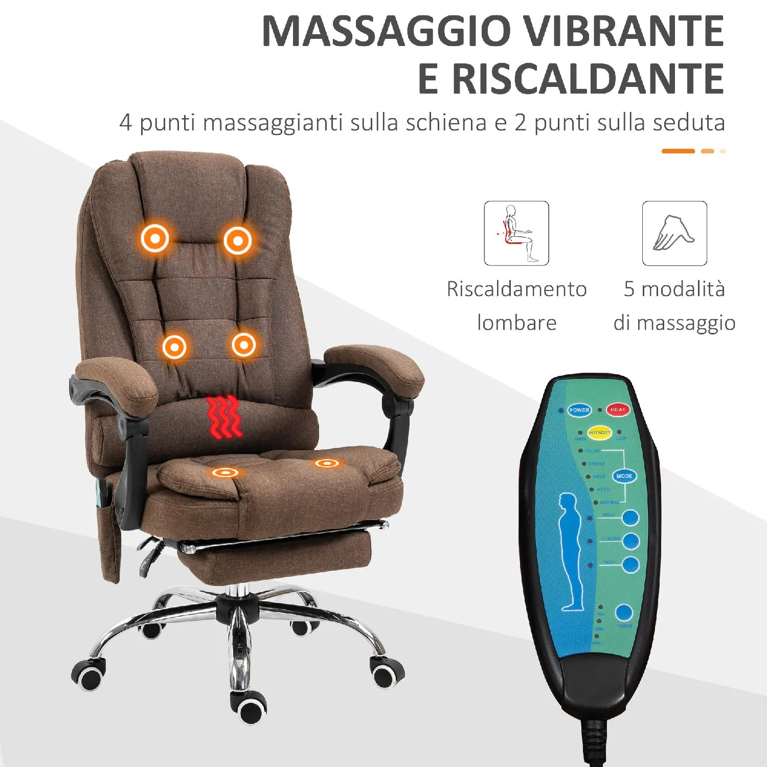 DecHome Sedia Ergonomica Ufficio Sedia da Scrivania Poltrona