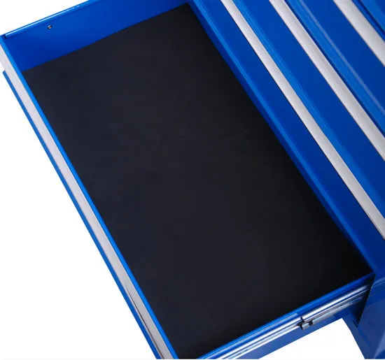 DecHome Carrello da Officina con 5 Cassetti Portautensili da Lavoro Blu  67.5x33x77 cm - ED0005