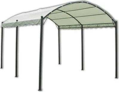 Domus Gazebo da Giardino 3x4 metri Copertura Top in Poliestere Struttura in  metallo colore Bianco - New30x