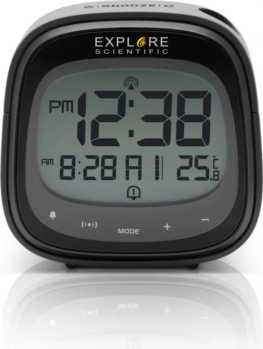 Explore Scientific Orologio Sveglia Digitale con Proiezione Ora Display LCD  colore Nero - RPD3007