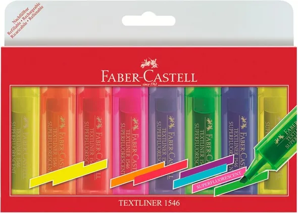 Faber-Castell TEXTLINER evidenziatore 8 pz Multi (154662)