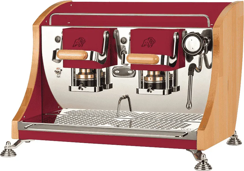Faber Coffee Agenta - Macchina Caffé a Cialde Semi-Professioale con due  gruppi a cialda Pompa a 20 Bar colore Rosso - AGECR20