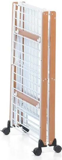 Foppapedretti Stendibiancheria da balcone pieghevole in legno colore Wengè  - Gulliver 9900420086