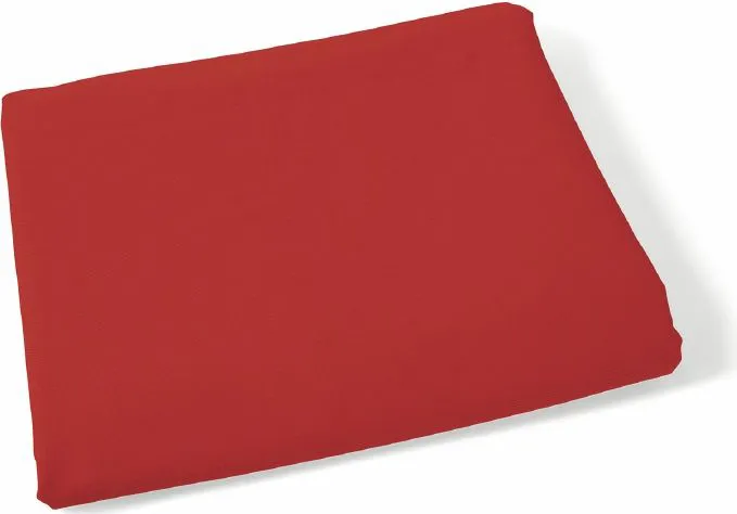 Tovaglia rossa 140x180 cm in twill di puro cotone 8 posti ta