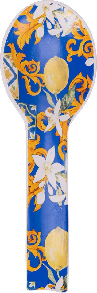 Galileo Poggiamestolo in ceramica decoro mediterraneo,Sicilia - 5909622