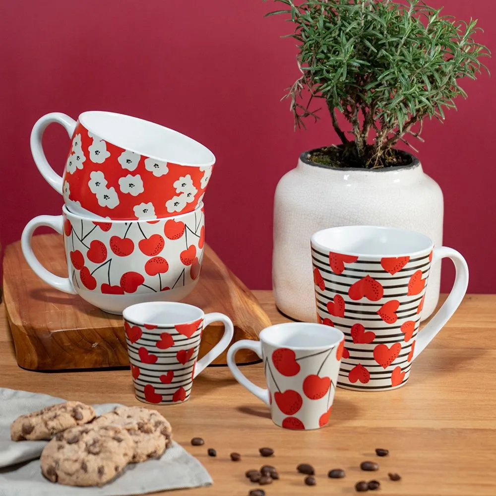 Set 6 tazzine caffè 90 ml in stoneware Sicilia