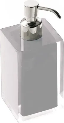Dispenser di Sapone Versa Slate Grigio Plastica Resina (7,1 x 16,1 x 7,1