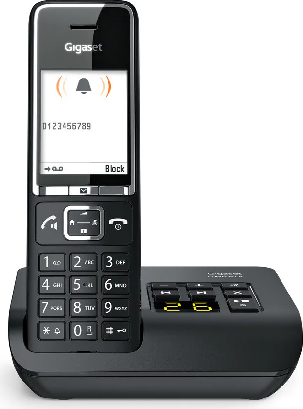 Gigaset Comfort 550A Telefono Analogico/Dect Identificatore di Chiamata Nero  - S30852-H3021-K104
