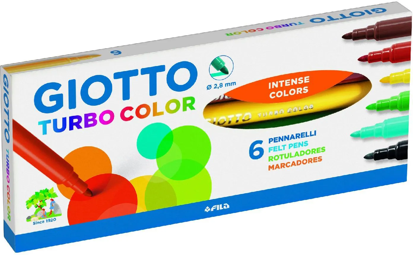 Giotto Confezione 6 Pennarelli Turbo - 415000