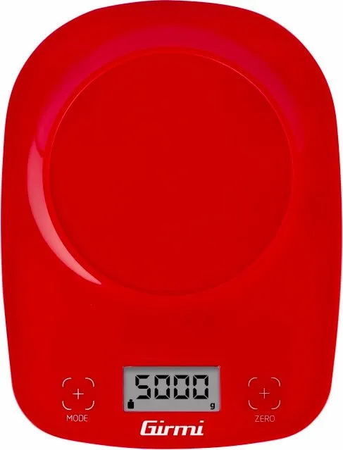 Girmi Bilancia da cucina digitale elettronica con Ciotola Portata Massima 5  Kg Autospegnimento colore Rosso - PS0102