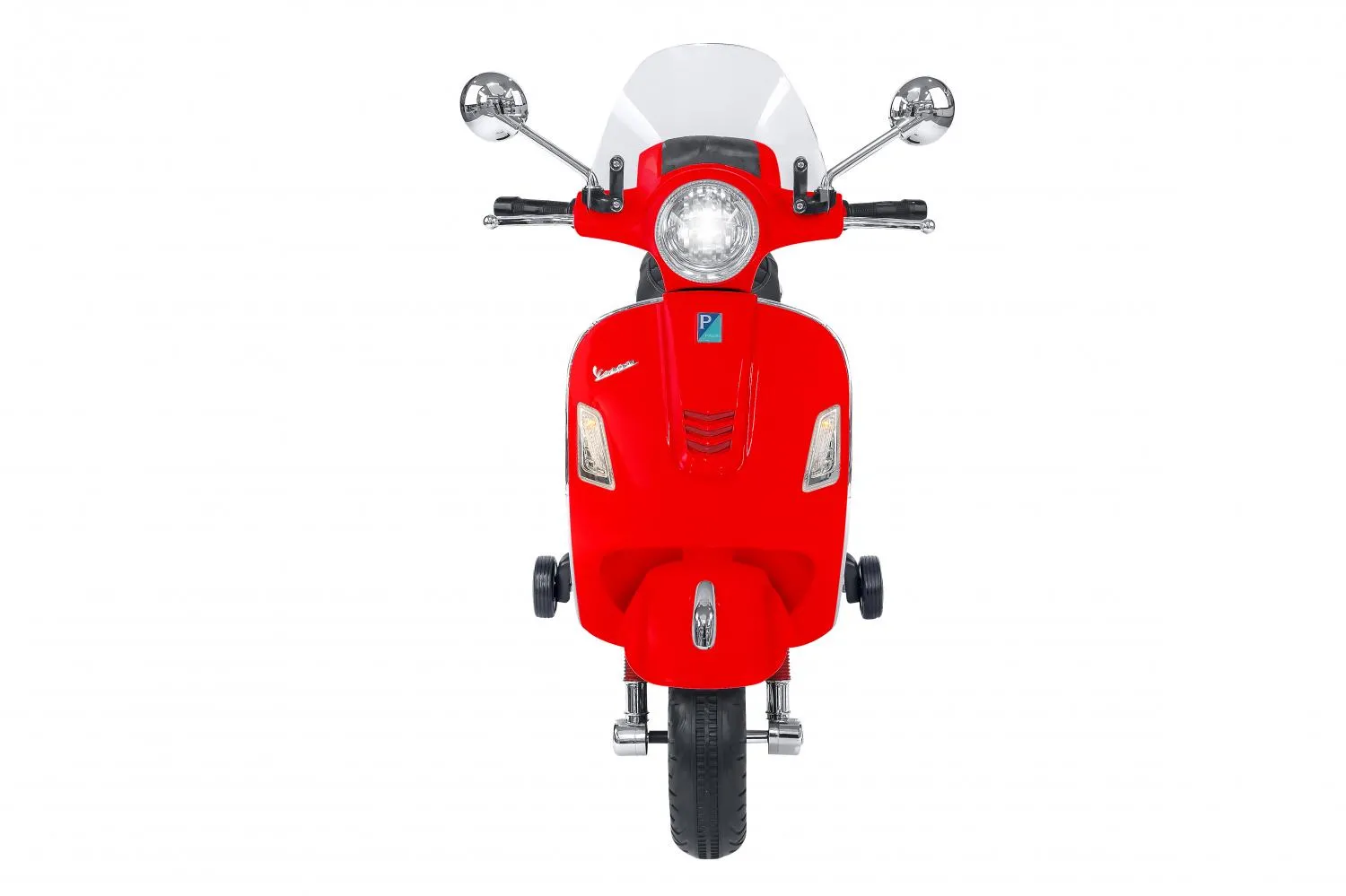 Globo Moto Elettrica per Bambini Vespa Gts Super Sport 12V con Rotelle 3+  Anni colore Rosso - 39984