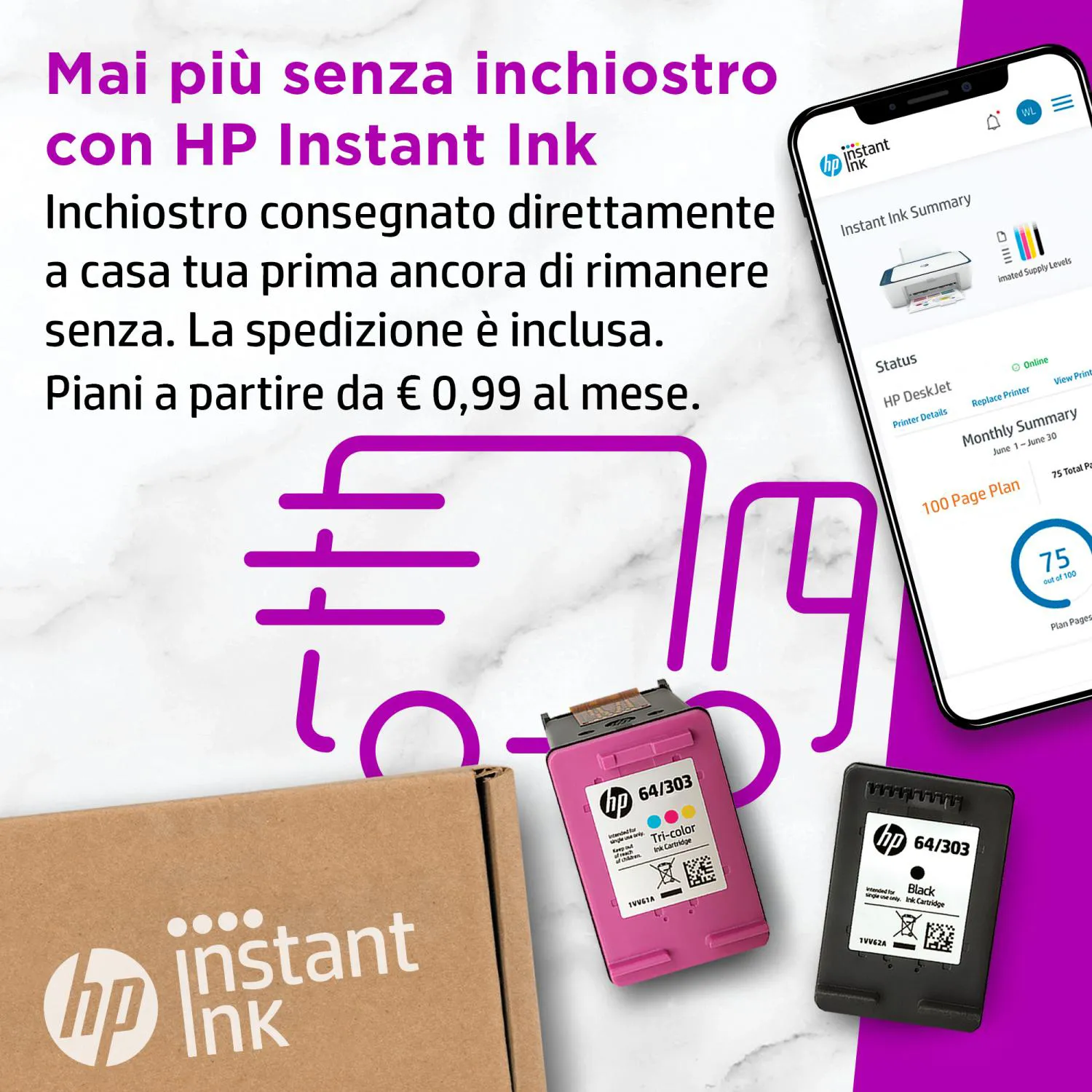 stampante multifunzione hp deskjet 2721e wifi airprint fotocopiatrice  scanner a colori