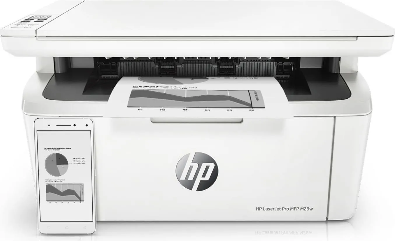 HP Stampante Laser Multifunzione Bianco & Nero Monocromatica A4 Stampa  Copia e Scanner Wi-Fi Windows Mac - W2G55A LaserJet Pro MFP M28w