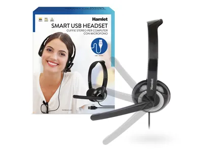 Cuffie con microfono Hamlet HHEADMUS USB su