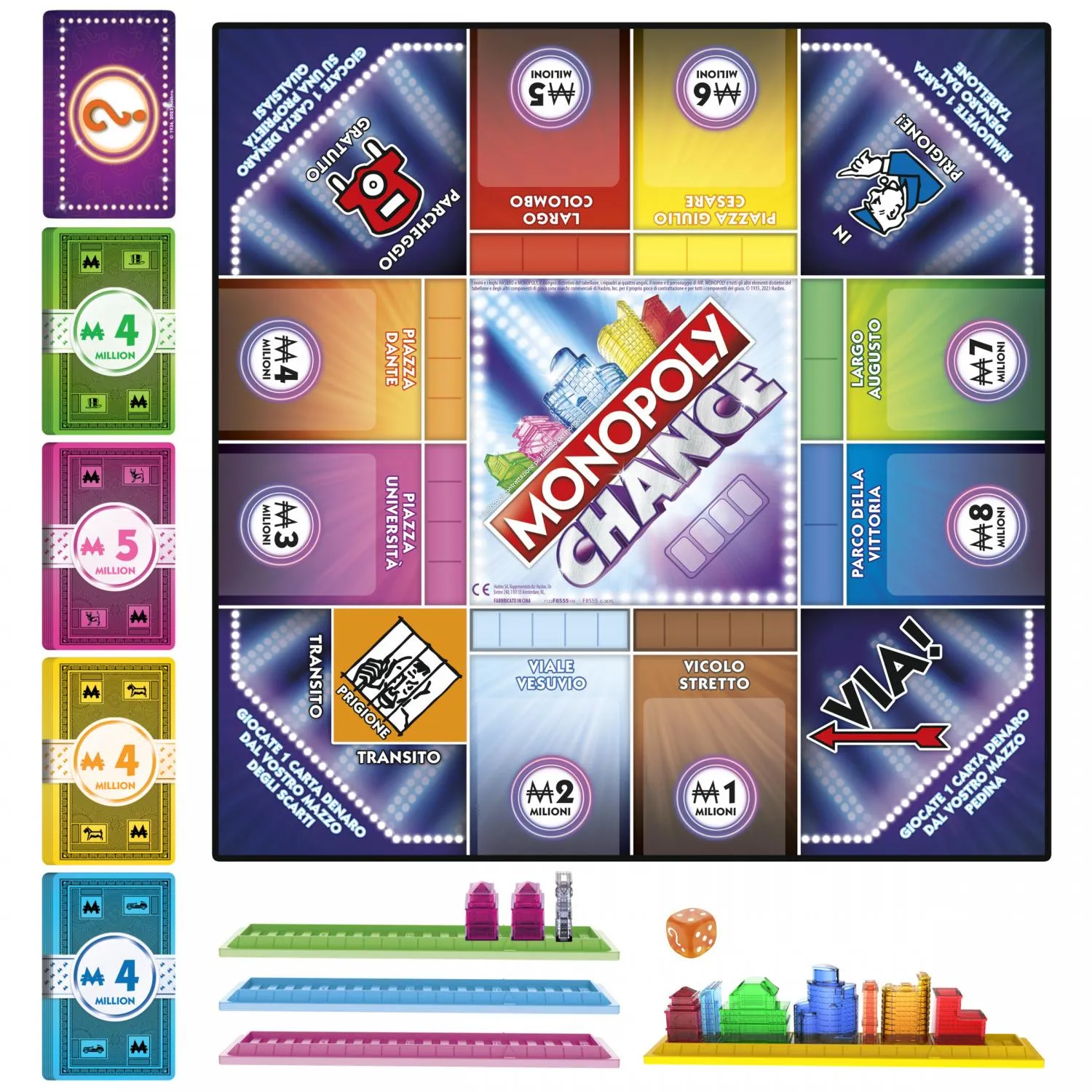 Hasbro Monopoly Classico Gioco Da Tavolo Per Famiglie E Bambini, Dagli 8  Anni In Su, Multicolore