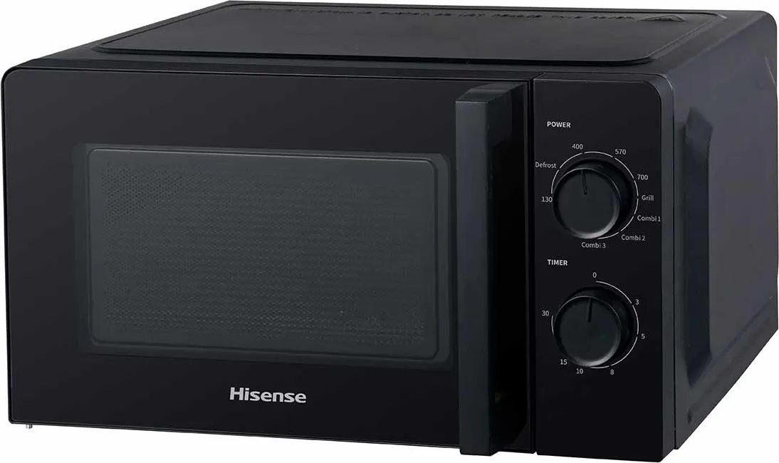 Hisense Forno Microonde Combinato con Grill Capacità 20 Litri Potenza 700  Watt colore Nero - H20MOBS1HG Hisense