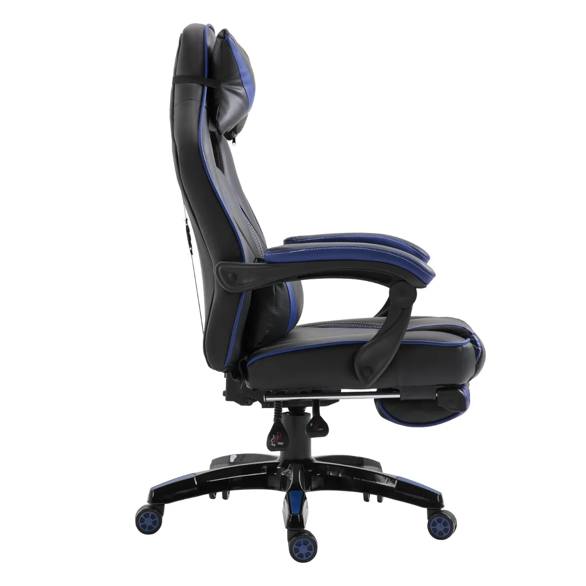 Icon Space Sedia Ergonomica da Ufficio con Rotelle In Ecopelle Blu e Nero -  5D11D0BU