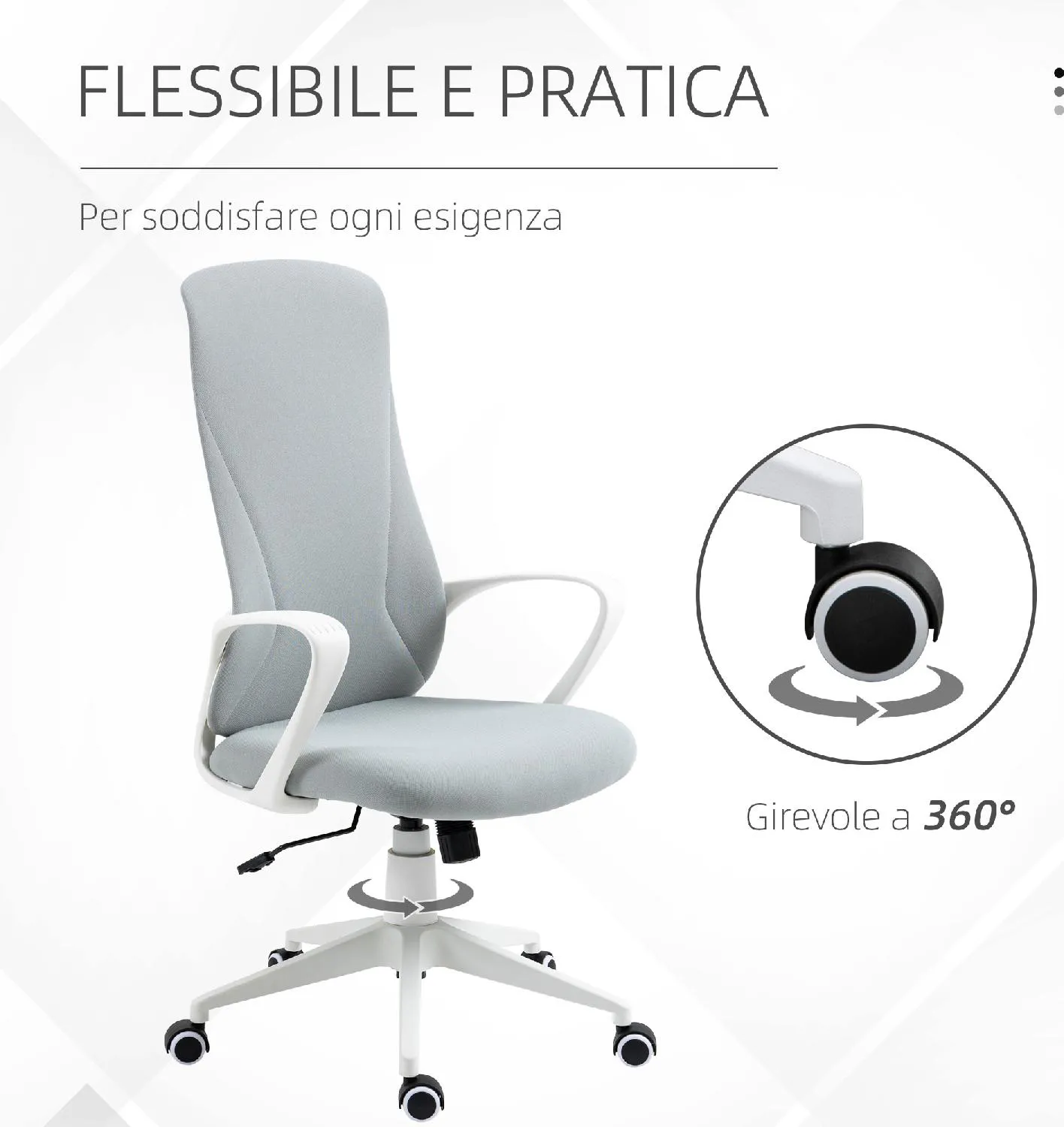 Icon Space Sedia da Ufficio Ergonomica Altezza Regolabile e