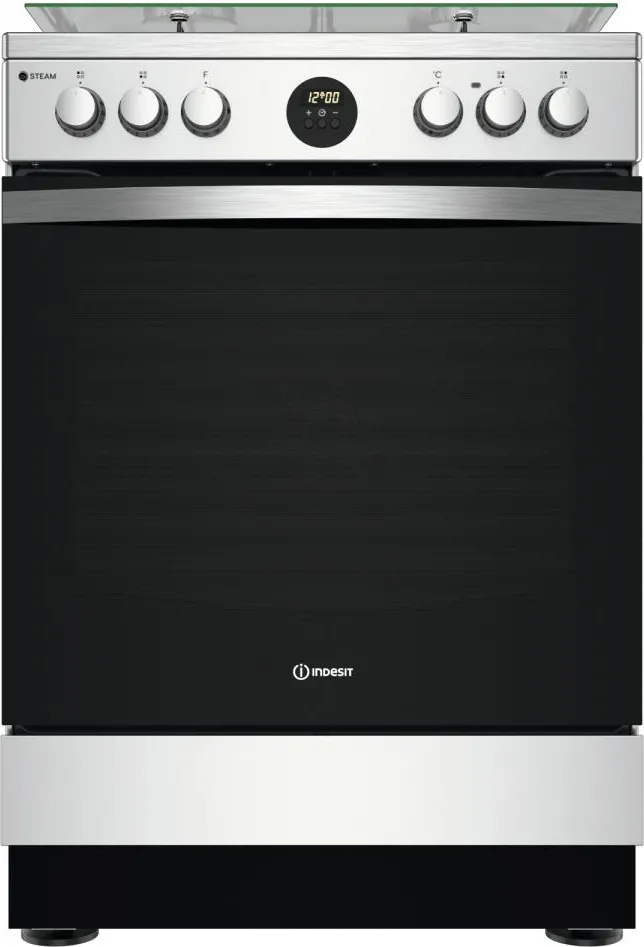 OFFERTA ELETTROVILLAGE  INDESIT IS67G4PHX/E CUCINA 60x60 LIBERA  INSTALLAZIONE 4 FUOCHI FORNO ELETTRICO VENTILATO 73L INOX