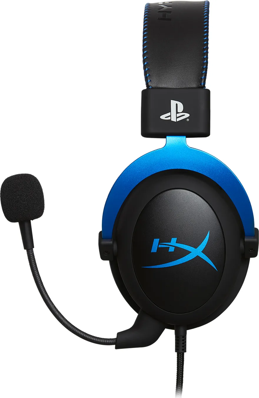 KINGSTON Cuffie Gaming PS4 con Microfono ad Archetto colore Nero / Blu -  HX-HSCLS-BL/EM Cloud