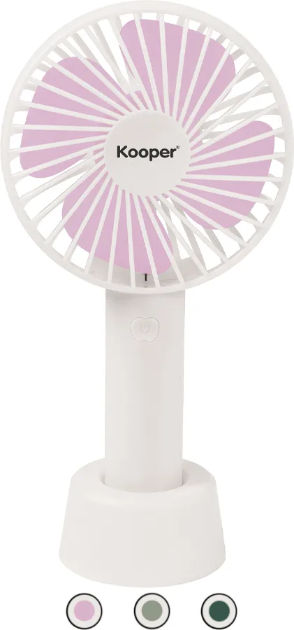 Kooper Mini Ventilatore Portatile Ricaricabile 3 colori Assortiti - 5902150
