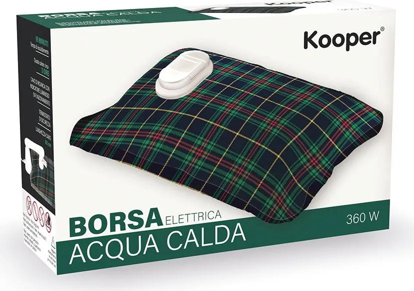 Kooper Borsa acqua calda el. tiscaldo 360 w 3 ore 2211140000142  8029121943395