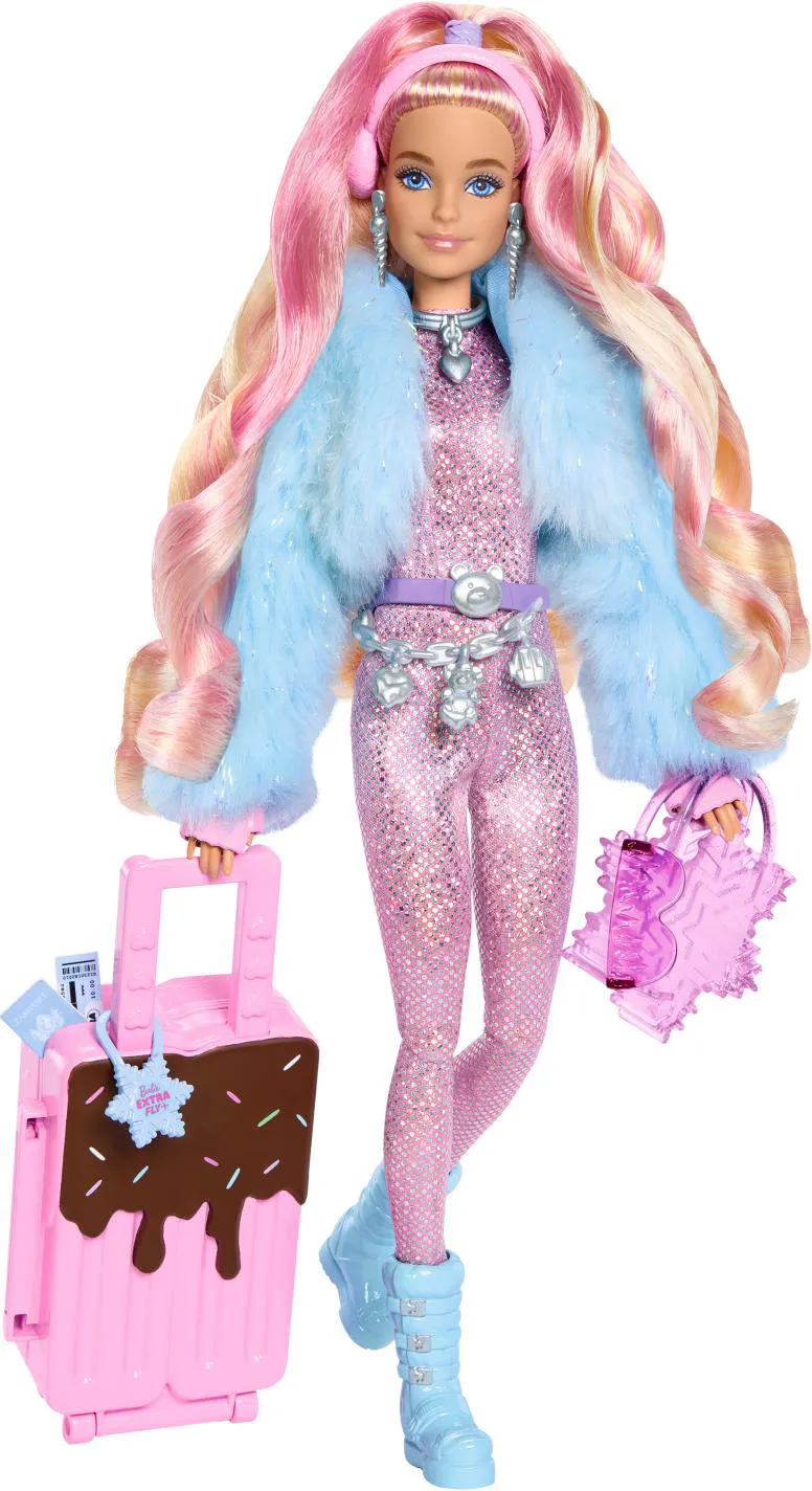 Mattel Barbie Extra Look Neve Barbie Extra HPB16 bambola Per Bambini da 3 +  Anni - Extra Look Neve