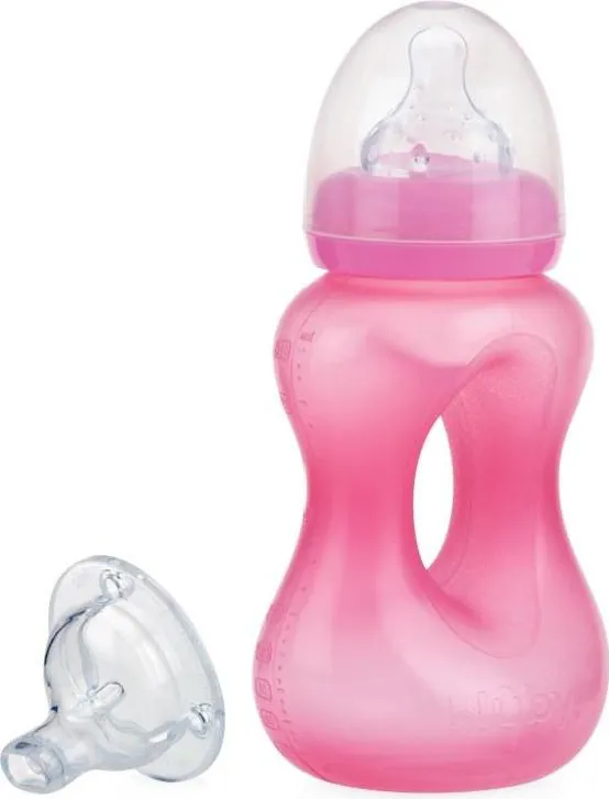 Nuby Biberon Anticolica Presa Facile 210 ml 3+ Mesi con Tettarella in  Silicone colore Assortito - ID1241