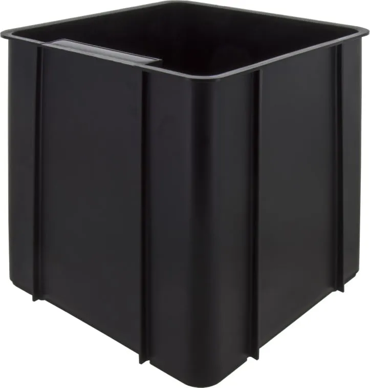 Oceano Contenitore in plastica 17x17x19h cm colore Nero - 171719