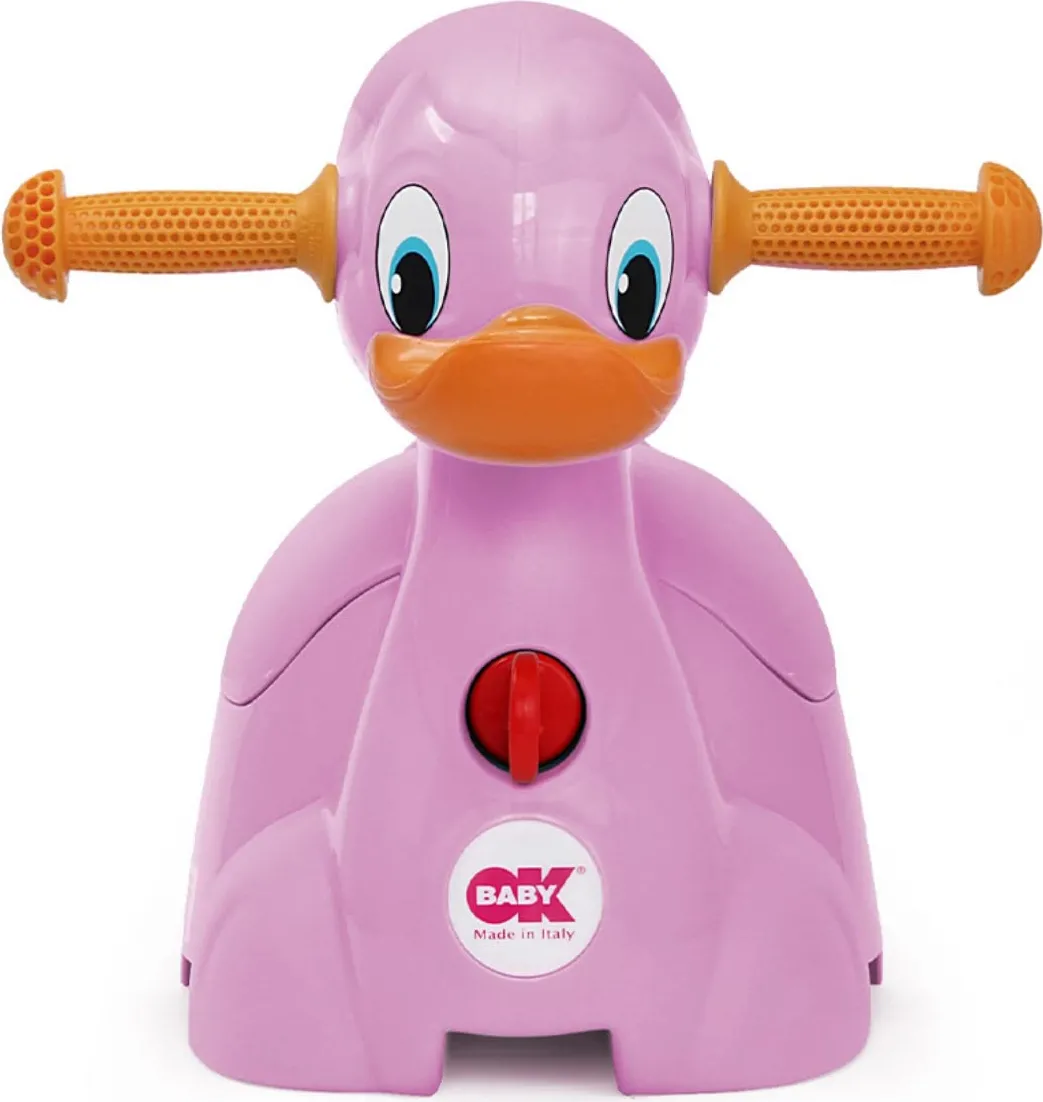 Okbaby Riduttore WC per Bambini Quack a Forma di Papera con Seduta  Ergonomica colore Rosa - 707 14