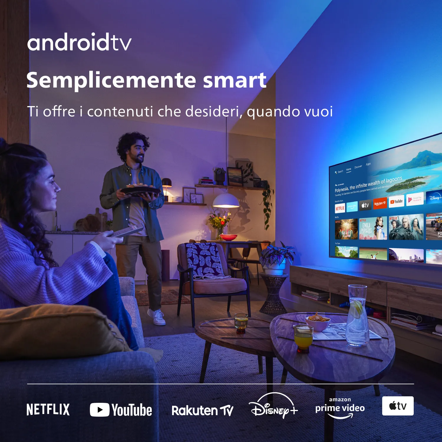 Philips The One Smart Tv 50 Pollici 4k Ultra Hd Display Led Con Ambilight E Sistema Android Tv 2672